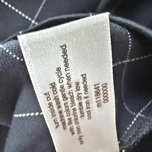 LANE BRYANT | Plus Perfect Drape Relaxed Ankle Pant Navy Windowpane Plaid | 26 - Picture 11 of 11